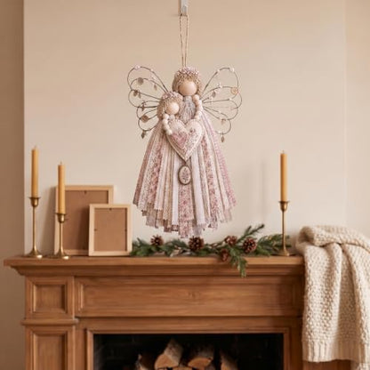 Fabric Angel Wall Hanging Kit, DIY Macrame Craft for Adults Beginners - Image 4