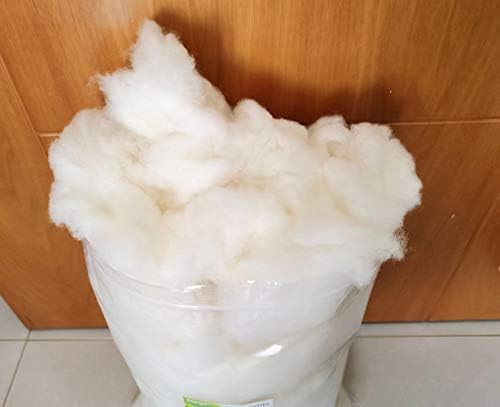 iMongol- Carded Lambs Wool Stuffing Batting for Needle Felting, Knitted Toys, Crafts, Bright Creations, Pillow Filler, Stuffed Animals, Cushions,Super Clean Fine, Natural White(2lb) - Image 4