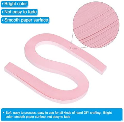 PATIKIL 120pcs Quilling Strips Paper 3/8"(10mm) 21"(54cm) Origami Paper Quilling Strip for Art DIY Hand Craft Christmas, Light Pink - Image 3