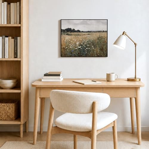 bitCNY Paint by Numbers for Adults, Wildflower Meadow Landscape DIY Acrylic Painting Kit, Rustic Field Paint by Number Canvas Art for Farmhouse Wall Decor, 16x20 Inch - Image 7
