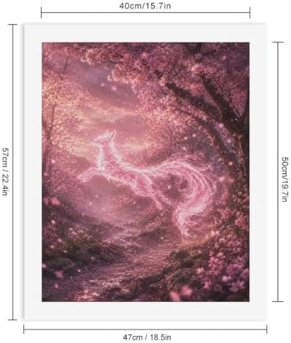 Bozfoxa Paint by Numbers Kit for Adults Beginner Rose Blossom Fox - Image 3