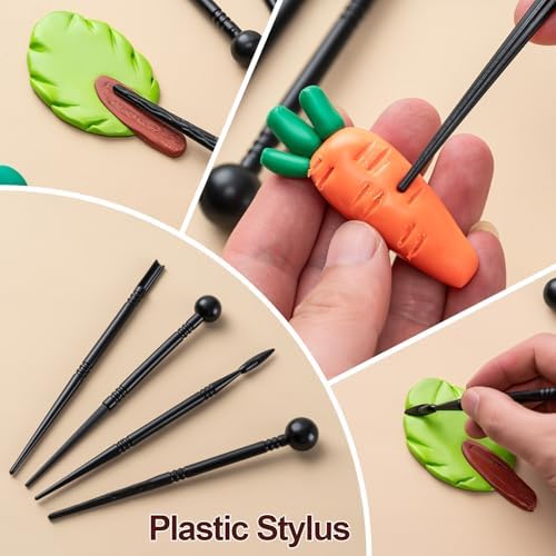 Amrules 27 Pcs Polymer Clay Sculpting Tools Kit for Adults, Red - Image 2