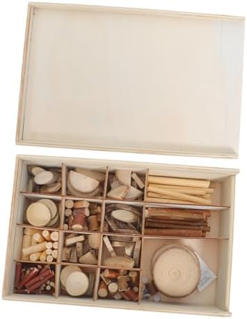 BUTIFULSIC Wooden Craft Kit for Adults Natural Wood Pieces for Crafts, Cylinder, and Semicircular Shapes, Freely Cut and Assembled, for Special Occasions and Living Room by BUTIFULSIC