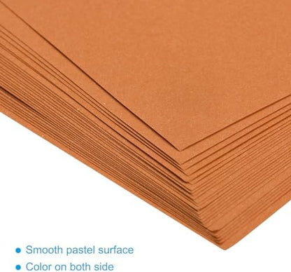 MECCANIXITY 100 Sheet Origami Paper Double Sided Dark Orange 5.5x5.5 Inch Square Sheet for Art Craft Project, Beginners, Gifts Decor - Image 4