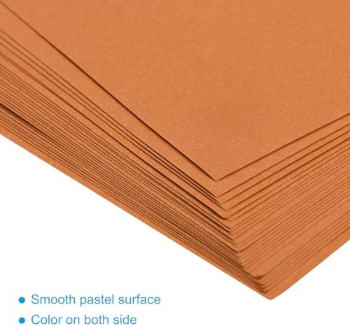 MECCANIXITY 100 Sheet Origami Paper Double Sided Dark Orange 10x10 Inch Square Sheet for Art Craft Project, Beginners, Gifts Decor - Image 4