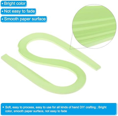 PATIKIL 120pcs Quilling Strips Paper 3/16"(5.2mm) 21"(54cm) Origami Paper Quilling Strip for Art DIY Hand Craft Christmas, Green - Image 3