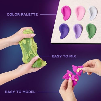 Air Dry Clay | Art Kit Inspiration | Succulents Art Set 3D for Home Wall Decor | Craft Кits for Adults and Teen | Craft Box with Modeling Clay for Succulents Fun Stuff Hobby Кits Succulent DIY Кits - Image 5