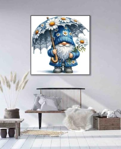 DYAIANGMU Gnome Stamped Cross Stitch Kit for Adults 13.7x13.7 inches - Image 4