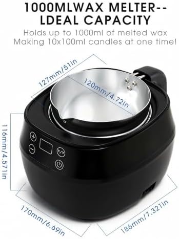 Kvriexlayn Candle Making Kit for Beginners, 110v Melter - Image 7
