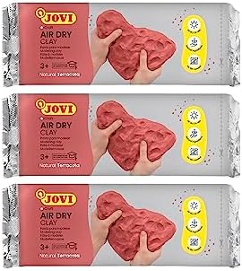 Jovi - Air Dry Clay, 3 x 1.1 lb, Terracotta Color, Total of 3.3 lb - Image 4