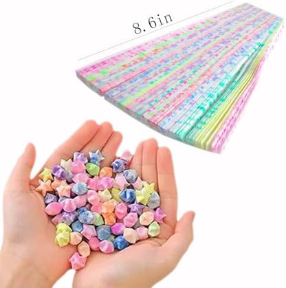 Luminous Origami, Colorful Decorative Star Paper Strips, DIY Origami (Star Origami /540 Sheets) - Image 3