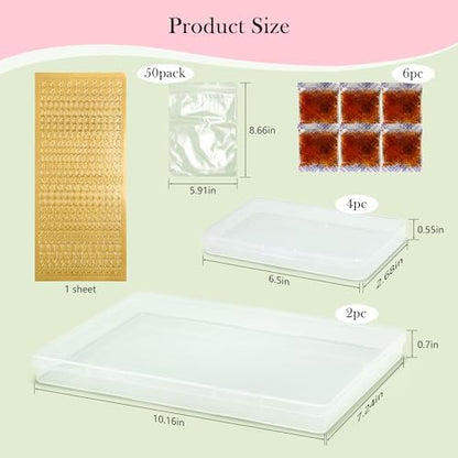 Aboofx 6PCS Dried Flower Storage Set with Blotting Paper, Ziplock Bag and Desiccant, Flower Preservation Kit - Good Seal, High Capacity to Keep Flowers Color and Dry (4pcs 6.5"x2.7" + 2pcs 10"x7") - Image 6