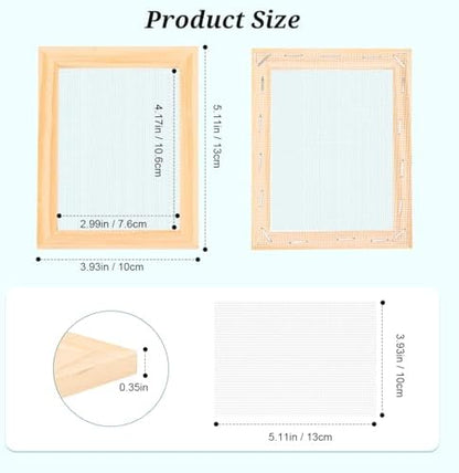 Aboofx Paper Making Kit, A7 Mini Paper Making Screen Frame Kit(3"x4") - Image 5