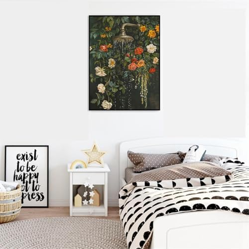 VIGEGU Flowers Paint by Numbers Kit for Adults Beginner,Easy Adult Paint by Number Kits on Canvas DIY Painting for Beginners Art by Numbers for Home Wall Decor 16x20 Inch - Image 3