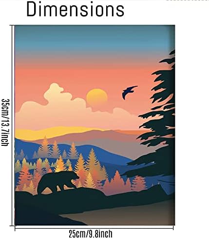 cupmod 6 Packs Paint by Number for Adults Beginners,National Park Painting by Number Kits on Canvas Without Frame,Lanscape Craft Arts for Home Wall Decor - Image 6