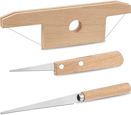 Amylove 3 Pcs Clay Bevel Cutter Fettling Knife Pottery Trim Kit, Natural by Amylove