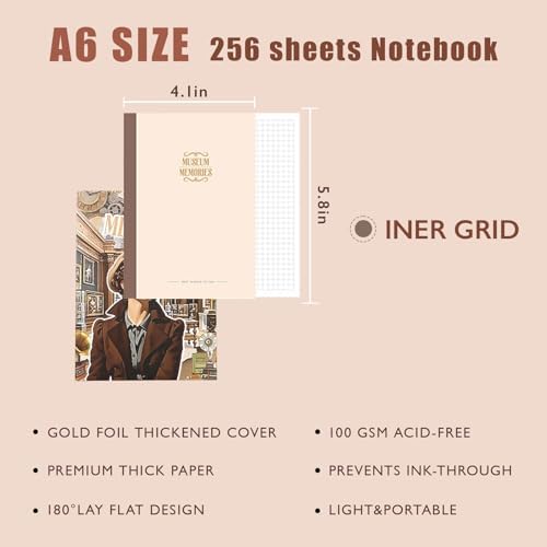 Museum Scrapbooking Supplies Kit, A6 Notebook, Vintage Junk Journaling Kit - Image 5