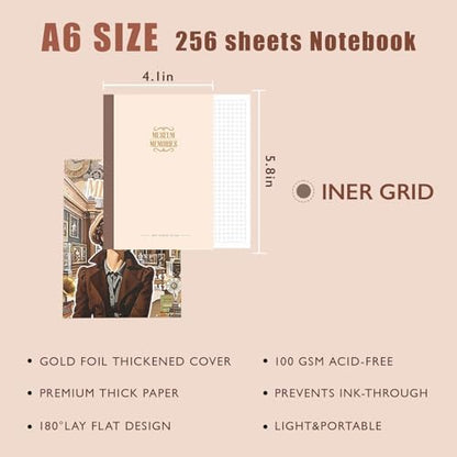 Museum Scrapbooking Supplies Kit, A6 Notebook, Vintage Junk Journaling Kit - Image 5