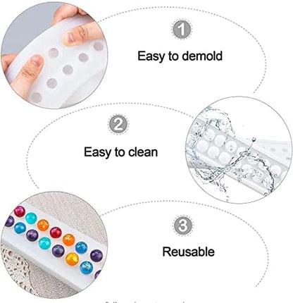 Silicone Mold Jewelry Resin Set for DIY Pendant Bead Necklace Bracelet Jewelry Mold Making Craft - Image 3