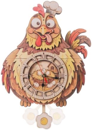 3D Puzzles for Adults Chef Chicken Clock Crafts for Adults by ULIEER