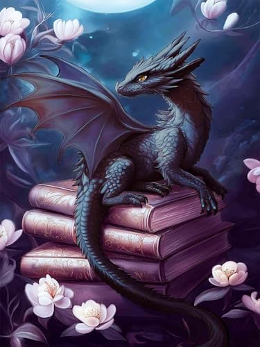 Diamond Art Kits for Adults, Dragon Diamond Art Painting Kits for Adults by croshom
