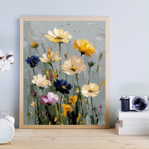 CHWGLFGG Wild Flowers Paint by Numbers Kit for Adults Beginner 16X20 inch - Image 2