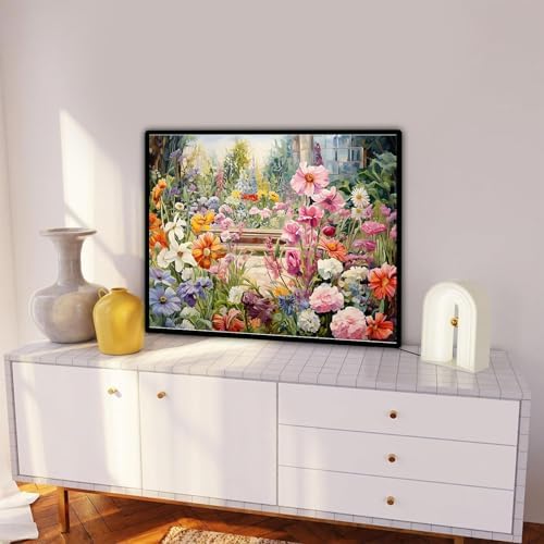 xackcme Paint by Numbers for Adults Flowers - Flower Paint by Number on Canvas Without Frame, DIY Floral Oil Painting for Gift Home Wall Decor (16x20 inch) - Image 5