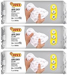 Jovi - Air Dry Clay, Set of 3 Units, 1.1lb Each, Total of 3.3lb, White - Image 4