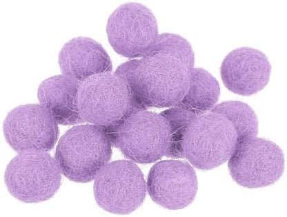 PATIKIL Wool Felt Balls Beads Wool Felting Pom 1cm 10mm Light Purple for Home Decor DIY Crafts Handcrafts Project Pack of 20 by PATIKIL