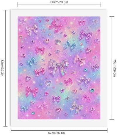 Paint by Numbers Kit for Adults Beginner Art Decor Rainbow Shine Bow - Image 2