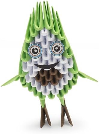 Beautiful 3D Paper Sculpture with Patented Components and understandable Building Instructions, from 8 Years (Avocado) - Image 3