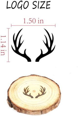 AIMOADO 1.5" Antlers Branding Iron, for Wood Hats Leather BBQ & Steak - Image 2