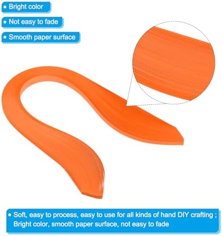 PATIKIL Quilling Strips Paper 600pcs 5mm 39cm Origami Paper Quilling Kits for Art DIY Hand Craft Christmas, Orange - Image 3