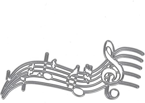 Cutting Dies Music Dies Handmade DIY Paper Art Cards Album Decoration Stencils Template Embossing for Card Scrapbooking Craft (Musical Notes) - Image 6