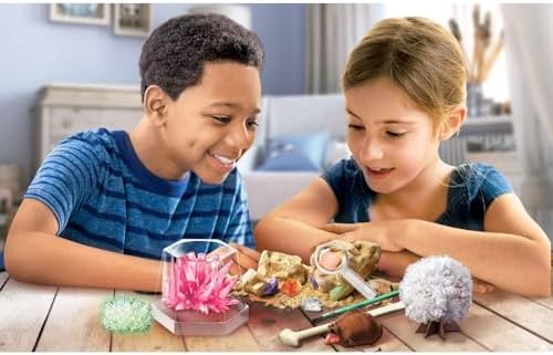 4M STEAM Earth Science Kit for Kids Ages 5+ — Geology STEM Toy with 5 Experiments Including Volcano Eruption, Crystal Growing & Fossil Excavation — Educational Science Gift for Boys & Girls - Image 6