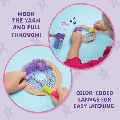 LatchKits Mini Donut - Latch Hook Kits for Kids, Arts and Crafts, Yarn Art, Kids Crafts, Toys for Girls, Birthday Gift for Girls, Easy to Follow Patten, Hook Included, Craft Kits, Ages 6+ - Image 4