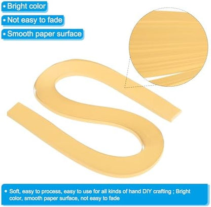 PATIKIL 120pcs Quilling Strips Paper 3/16"(5.2mm) 21"(54cm) Origami Paper Quilling Strip for Art DIY Hand Craft Christmas, Skin Color - Image 3