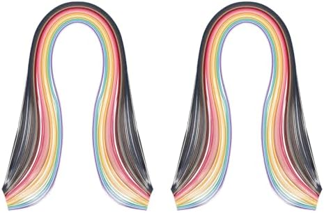 PATIKIL 360pcs Quilling Paper Strips Paper Flowers Quilling Kits 0.3"(7mm) Origami Paper for Adults Beginner Art Craft, 21"(54cm) 36 Colors by PATIKIL