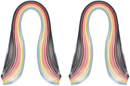 PATIKIL 360pcs Quilling Paper Strips Paper Flowers Quilling Kits 0.3"(7mm) Origami Paper for Adults Beginner Art Craft, 21"(54cm) 36 Colors by PATIKIL