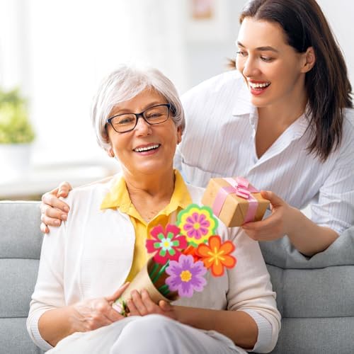 Motipuns 36 Set Graduation Flower Bouquet Craft Kit DIY Flower Paper Crafts Colorful Make Your Own Teachers Gifts for 2026 End of Year Last Day of School Gifts Handmade Project Home Activities - Image 5