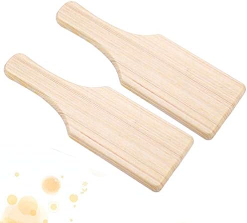 Wooden Sculpture Tools 2Pcs Clay Modeling Paddle Boards 7.67In for Ceramic Pottery Crafting Smooth Carving and DIY Art Projects - Image 5