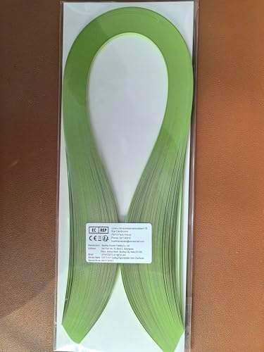 Pestal Green Tone Quilling Paper Strips 5mm Paper Quilling Stripsaer Set for Crafts Single Color Origami Paper Strips 0.2inch Paper Filigree Strips (Chartreuse Green No.37) - Image 5