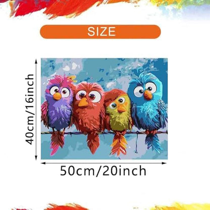DYAIANGMU Bird Paint by Numbers Kit for Adults Beginners 19.6X15.7 inch - Image 2