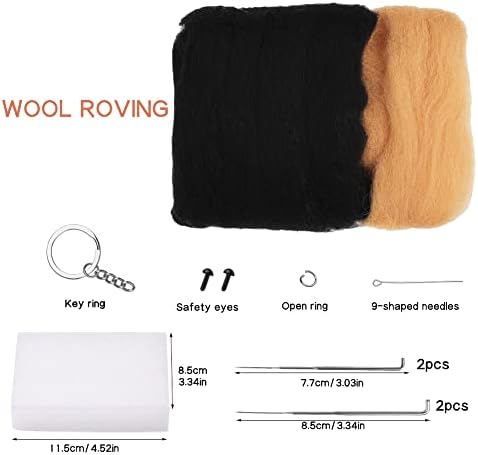 QMNNMA Needle Felting Kits for Beginners, Norwegian Dog Wool Felting Kit - Image 2