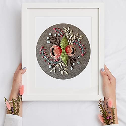 Louise Maelys Botanical Embroidery Kit for Beginners Stamped DIY Craft - Image 5