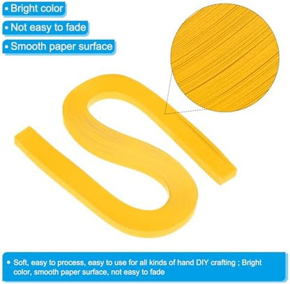 PATIKIL 240pcs Quilling Strips Paper 3/8"(10mm) 21"(54cm) Origami Paper Quilling Strip for Art DIY Hand Craft Christmas, Gold - Image 3