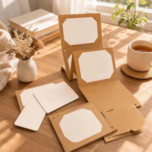 FytStycale DIY Accordion Card Making Kit, Minimalist Modern Greeting Card Kit for Valentine's Day, Handmade Craft Card Kit, Cardstock Materials Kit - Image 2