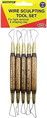 Kemper Wire Sculpting Tool Set DSS For Light Removal & Shaping Clay, Dough, Pottery 5 PC 6-1/2'' TOOLS by KemperSnowboards