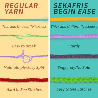 15x50g cotton yarn for crocheting-mercerized cotton yarn for knitting crochet kit for beginners multicolor chunky yarn bundle thick yarn for crochet knitting amigurumi yarn bulk - Image 4