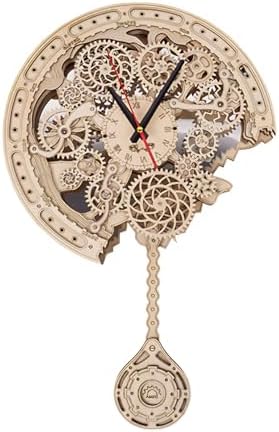 3D Wooden Puzzle Clock for Adults by Gueiddi